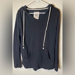 SO black drawstring hoodie size medium